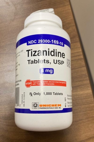 Tizanidine Bottle (Tizanidine Bottle)